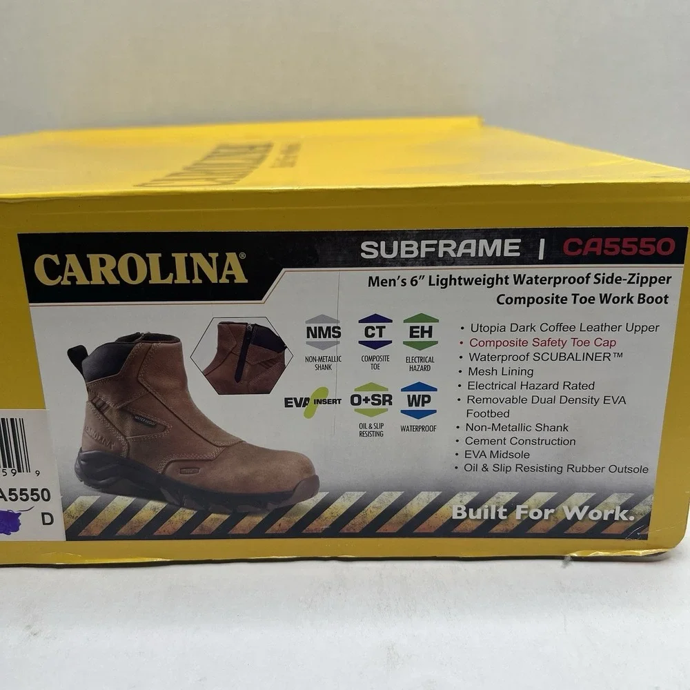 Carolina CA5550 Men’s 13 D Waterproof Side Zip Comp Toe Work Boots NEW